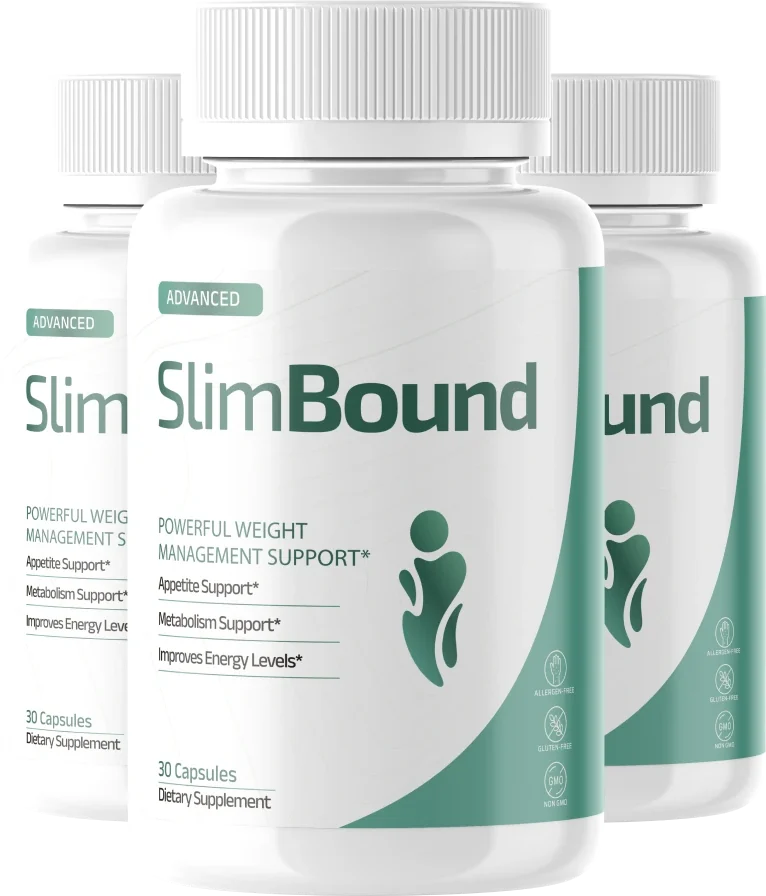 SlimBound BHB ketone salt weight-management three-bottle pack